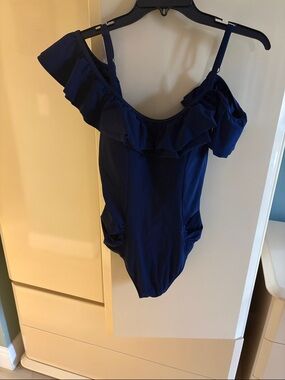 Profile By Gottex Navy Blue One-Piece Swimsuit